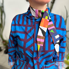 Load image into Gallery viewer, Irregular Sleep Pattern Patchwork Narrow Neck Tie