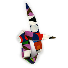 Load image into Gallery viewer, Irregular Sleep Pattern Patchwork Narrow Neck Tie