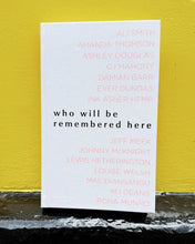 Load image into Gallery viewer, who will be remembered here: Queer Spaces in Scotland Book
